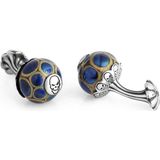 Boga Glass Beads Skull Fx Gümüş Kol Düğmesi - Standart