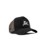 Boğa Logolu Cordura Siyah-Haki Trucker Şapka