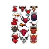Boğa Sticker Set-6 13 Parça Telefon, Tablet, Defter, Laptop Sticker