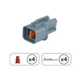 Boğaz Kelebeği Soketi Dişi 4 Pin Kablosuz