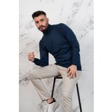 BOĞAZLI SLİMFİT ERKEK TRİKO KAZAK INDIGO M