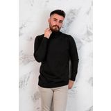 BOĞAZLI SLİMFİT ERKEK TRİKO KAZAK SİYAH 3XL