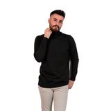 BOĞAZLI SLİMFİT ERKEK TRİKO KAZAK SİYAH XXL
