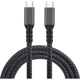 Boğazören Görüntü Aktarıcı 20GBPS Hızlı Veri Transferi Sağlayan Örgülü Tip C Data Kablosu Thunderbolt Hızlı Şarj Görüntü Ses Aktarıcı Dönüştürücü Yeni Nesil Telefon,macbook,monitör Bağlantı Kablosu 100W 2 Metre - 1-Siyah