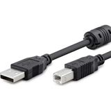 Boğazören USB Yazıcı Kablosu 5 Metre - Yüksek Hızlı USB A To USB B Data Yazıcı Tarayıcı Bağlantı Kablosu: Bilgisayar, Printer, Scanner, Barkod Yazıcı Çok Fonksiyonlu Yazıcı Uyumlu Uzun Filtreli Bağlantı Kablosu - 1-Siyah