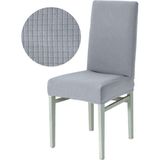 Bogda Açik Gri Bambu Sandalye Kılıfı Yıkanabilir Likralı Esnek Lastikli Sandalye Örtüsü - 35 x 48 cm - Açık Gri