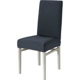Bogda Antrasit Bambu Sandalye Kılıfı Yıkanabilir Likralı Esnek Lastikli Sandalye Örtüsü - 35 x 48 cm