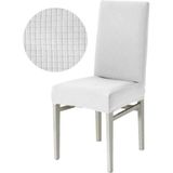 Bogda Beyaz Bambu Yıkanabilir Likralı Esnek Lastikli Sandalye Örtüsü - 35 x 48 cm