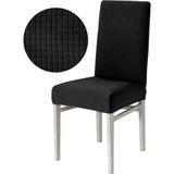 Bogda Siyah Bambu Sandalye Kılıfı Yıkanabilir Likralı Esnek Lastikli Sandalye Örtüsü - 35 x 48 cm