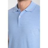 Boggee Pedso Erkek Açık Mavi İtalyan Yaka Çekmez Likralı%100 Pamuklu Kumaş SlimFit Polo Yaka Tişört Açık Mavi 3XL