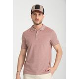 Boggee Pedso Erkek Bordo Italyan Yaka Çekmez Likralı %100 Pamuklu Kumaş Slim Fit Polo Yaka Tişört - XL