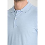 Boggee Pedso Erkek Buz Mavi İtalyan Yaka Çekmez Likralı%100 Pamuklu Kumaş Slim Fit Polo Yaka Tişört Buz Mavi L