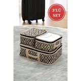 Bohe 3'lü Valiz Düzenleyici Bavul Içi Organizer Set Seyahat Hurcu - Renkli - 1 Adet - Standart
