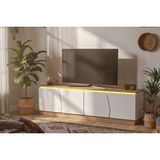 Bohem 180 Cm Tv Ünitesi, Mdf Kapak Led Işıklı Tv Ünitesi