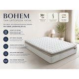 Bohem 30 cm Tam Ortopedik Yatak | Pocket Yaylı, Çift Taraflı, Anti Alerjik, Omurga Destekli Yatak Çift Kişilik - 150 x 200 cm