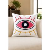 Bohem 45x45 Özel Tasarım Punch Panç Süzene Desen Dekoratif Kırlent Kılıfı modern