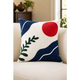 Bohem 45x45 Özel Tasarım Punch Panç Süzene Desen Dekoratif Kırlent Kılıfı