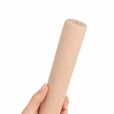 Bohem 50 Cm (4 Adet) Doğal Ahşap Boyasız Silindir Sehpa Ayağı - (4 Adet) 4X4 Metal Montaj Aparatı