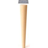 Bohem 75CM Masa Ayağı Ham Ahşap Doğal Boyasız Bağlantı Aparatlı Mobilya Kanepe Sehpa Ayakları - 75 cm