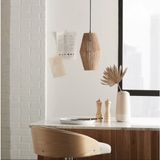 Bohem Avize, Modern Bohem Tarz, Rustik Avize, E27 Duylu, Cafe Aydınlatma, Koridor, Yatak Başı - Hasır Rengi