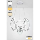 Bohem Aydınlatma Bohem Avize Ahtapot Model Tek Top Çift Taraf 3 Renk Led Modern Avize
