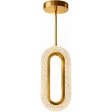Bohem Aydınlatma Elips Tavana Sıfır 3 Renk LED Gold Modern Avize Antre/hol Banyo/mutfak Avize - 1