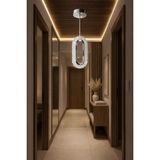 Bohem Aydınlatma Elips Tavana Sıfır 3 Renk LED Krom Modern Avize Antre/hol Banyo/mutfak - 1 - Gümüş