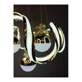 Bohem Aydınlatma Gold Çift Şerit Maxi 4 Top 3 Renk Led Avize