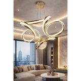 Bohem Aydınlatma Gold Şapkalı Çift Taraflı 3 Renk LED Modern Avize Beyaz/sarı/günışığı - 1