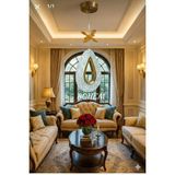Bohem Aydınlatma Modern Tek Damla Sarkıt Gold Model 3 Renk LED (Beyaz Sarı Günışığı) - 1