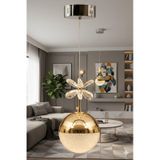 Bohem Aydınlatma Tek Top 3 Renk Modern Led Avize Beyaz/sarı/günışığı Altın - Gold