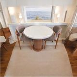 Bohem Balkon Mutfak Salon Ahşap Masa Sanldalye Takımı - 80 x 80