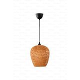 Bohem Bambu Boja Pendant Sarkıt Avize Lamba 25 Cm - Iskandinav, Modern, Bohem, Rattan Aydınlatma Bej