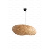 Bohem Bambu Elips Sarkıt Avize Lamba 60cm - Iskandinav, Modern, Bohem, Rattan Aydınlatma