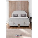 Bohem Çift Kişilik Konfor Seti Pocket Yaylı Yatak + Sandıklı Baza + Başlık 160 x 200