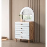 Bohem Çiğdem Çekmeceli Şifonyer Aynasız 80X42X90 - Beyaz