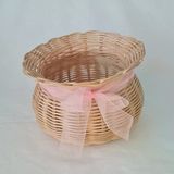 Bohem Çok Amaçlı Dekoratif Bambu Rattan Örgü 16X11 Sepet