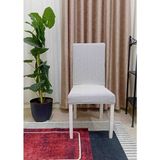 Bohem Düzdesen Lastikli Esnek Çok Kaliteli Sandalye Kılıfı - 38 x 56 cm - Gri