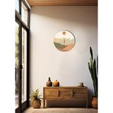 Bohem Modern Tasarım Duvar Saati - Sunset Wall Clock - Sessiz Mekanizmalı | Patel Dekoratif