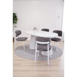 Bohem Norte Lak Panel Açılır Yemek Masa Sandalye Takımı 90X160cm