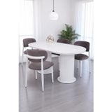Bohem Norte Lak Panel Sabit Yemek Masa Sandalye Takımı 90X160cm