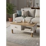 Bohem Orta Sehba Antik Çam-Aytaşı Modern Tasarım Ahşap Ceviz Renkli 100 cm Derinlik ve 10,5 cm Genişlik