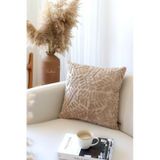 Bohem Özel Tasarım Punch Panç Desen Kare Dekoratif Kırlent Kılıfı 43x43 cm Forest Natural cok-renkli