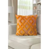 Bohem Özel Tasarım Punch Panç Desen Kare Dekoratif Kırlent Kılıfı 43X43 Cm Mila Hardal