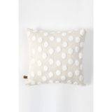 Bohem Özel Tasarım Punch Panç Desen Kare Dekoratif Kırlent Kılıfı 43x43 cm Point Ekru cok-renkli