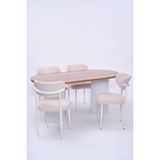 Bohem Polo Lak Panel Yemek Masa Sandalye Takımı 90X170 - Çam - 90*170