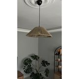 Bohem Sanatım El Yapımı Kahverengi Makrome Avize - Bohem Salon,yatak Odası, Çocuk Odası Avize (40 Cm)