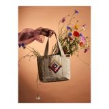 Bohem Stil Geometrik İşlemeli Kadın Çanta 26 X 36
