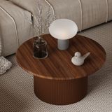 Bohem Stil Orta Sehpa Şık Dekoratif Üstü Mdf 1. Sınıf Lake Boyalı - ceviz