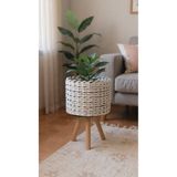 Bohem studio Çiçeklik – Beyaz Saksılık 20 cm çap